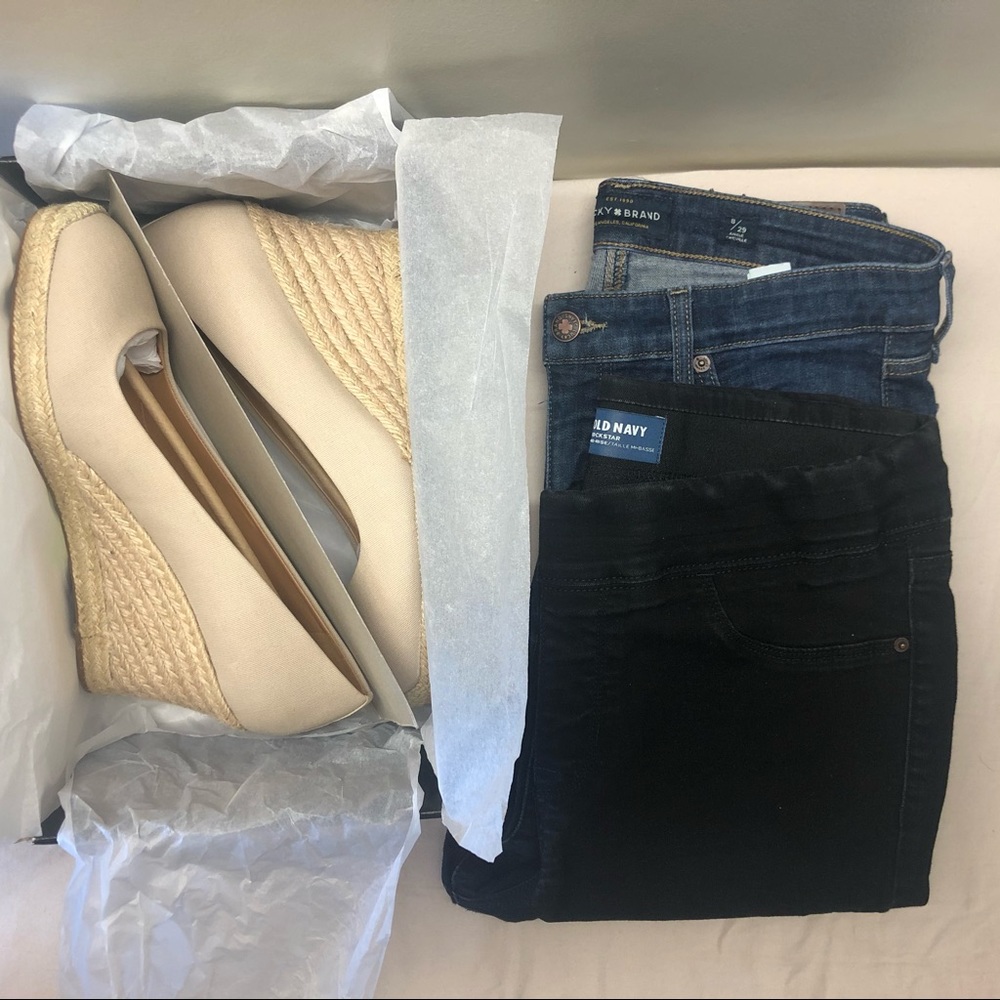 Wedges jeans jeggings